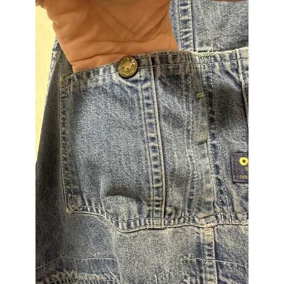 Vintage OshKosh B'Gosh Bib Overalls Denim Men’s 40x32 USA Vestbak Union Made - Picture 13 of 16